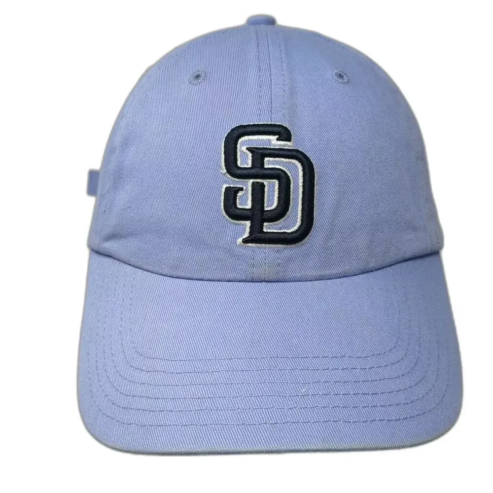 San Diego Padres MLB Baseball Cap Blue One Size Embroidered Logo Slideback Hat